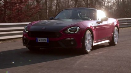 Abarth 124 Rally Tribute in Red Driving Video
