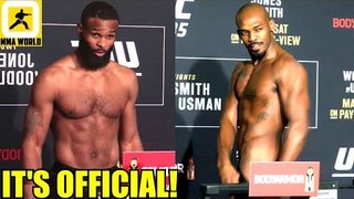 IT'S OFFICIAL! Jon Jones and Tyron Woodley will defend their belt tomorrow night!,UFC 235
