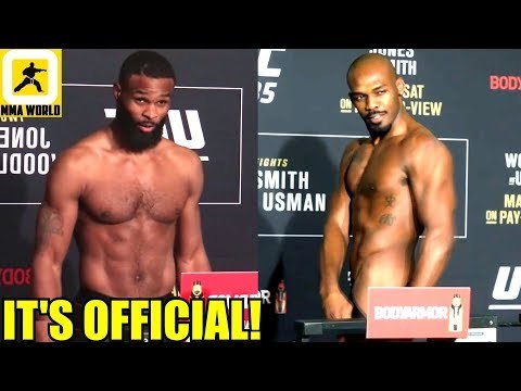 IT'S OFFICIAL! Jon Jones and Tyron Woodley will defend their belt tomorrow night!,UFC 235