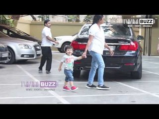 Soha Ali Khan&#39;s daughter Inaaya Khemu and Taimur Ali Khan spotted at Bandra