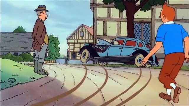 7 - 2 The Adventures of Tintin The Black Island, Part 2 Cartoony Rex