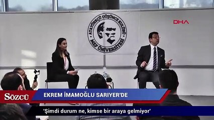 İmamoğlu: 'Şimdi durum ne, kimse bir araya gelmiyor'
