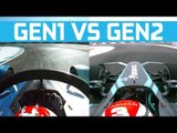 Gen1 vs Gen2 Formula E Onboard Lap Comparison | ABB FIA Formula E Championship