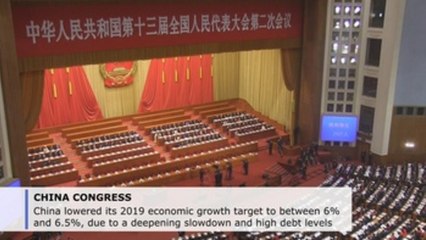 China sets 2019 GDP growth target at 6%-6.5%