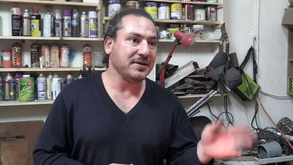 İsrail'in gaz bombaları Filistinli Hilu'nun elinde sanat eserine dönüşüyor (2) - BEYTÜLLAHİM