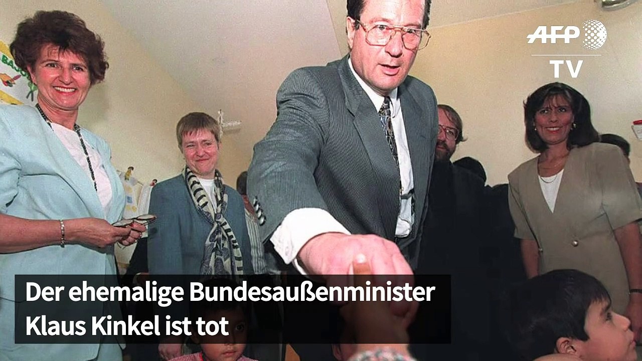 Früherer Bundesaußenminister Kinkel gestorben