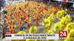 Brasil: escuela de samba se lleva los aplausos de muchos con tributo a Perú