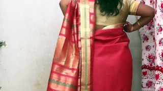 How To Wear South Indian Silk Saree In Maharashtrian Style With Proper Plates For Saree Lover