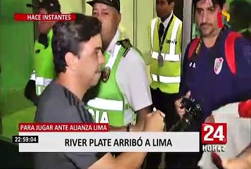 River Plate arribó a la capital para encuentro con Alianza Lima