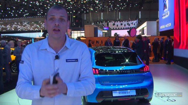 La Peugeot e-208 en direct du salon de Genève