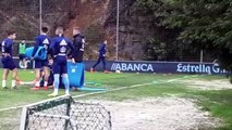 Iago Aspas Empieza a Tocar Balón en A Madroa