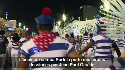 Carnaval: des costumes de Jean Paul Gaultier défilent à Rio