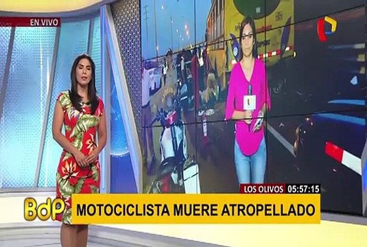 Los Olivos: motociclista muere tras impactar contra bus estacionado