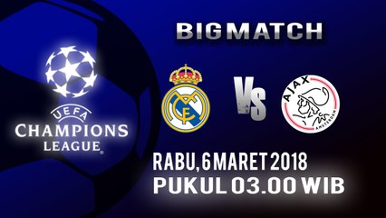 Jadwal Live Liga Champions Real Madrid Vs Ajax Amsterdam Dini Hari Nanti