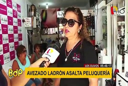 Los Olivos: ladrón reduce a cinco personas para robar fuerte suma de dinero en peluquería