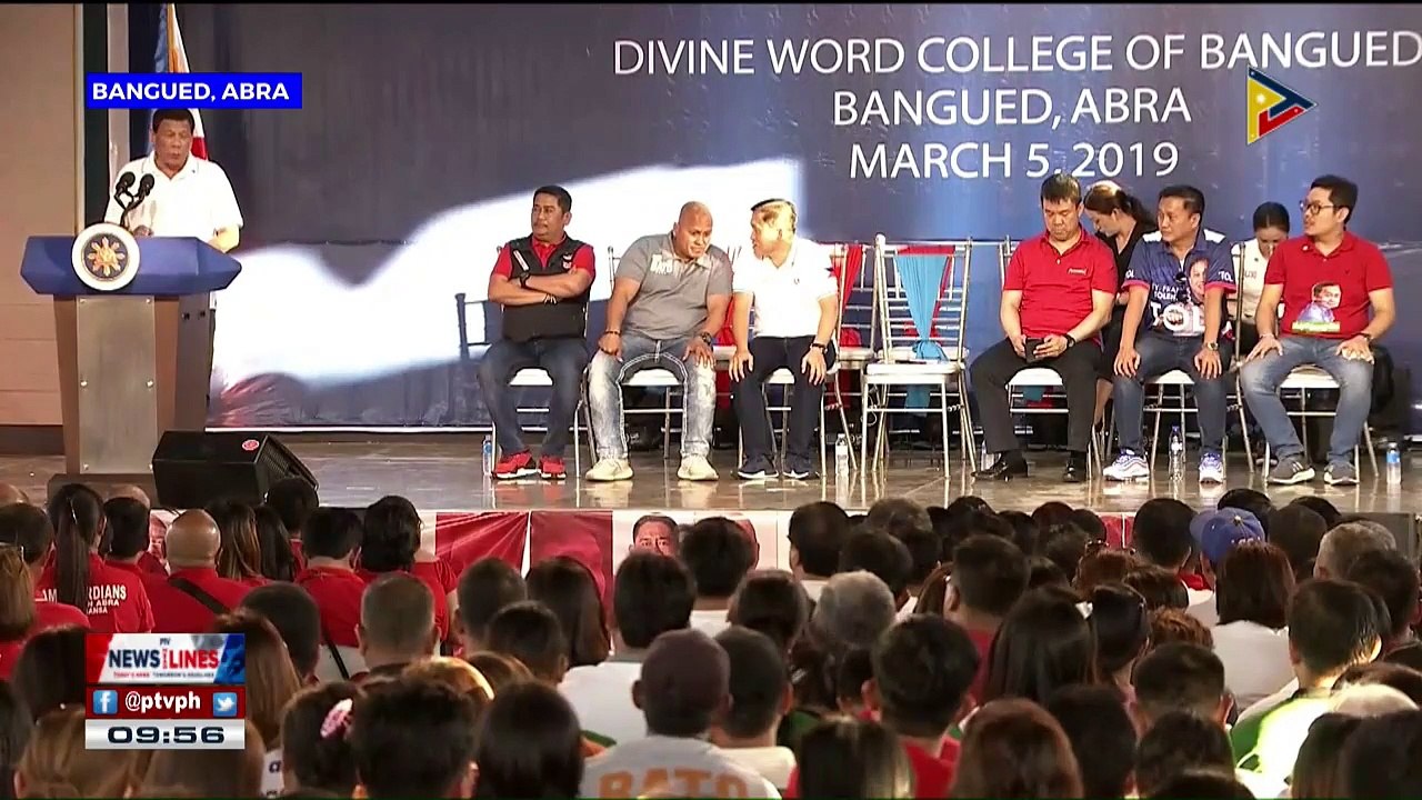 Du30 campaigns for admin senate bets in Abra