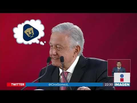López Obrador copia porra grosera de los Pumas | Noticias con Ciro Gómez Leyva