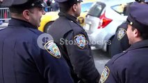 New York Police officers at Macys parade 2015 4k
