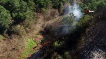 Sultangazi'de Ormanı Kaplayan Duman Havadan Görüntülendi