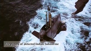 Actual Footage Of Detected Indian Submarine 04-03-2019