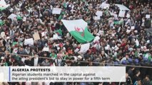 3rd consecutive day of protests as Algerian president seeks fifth term