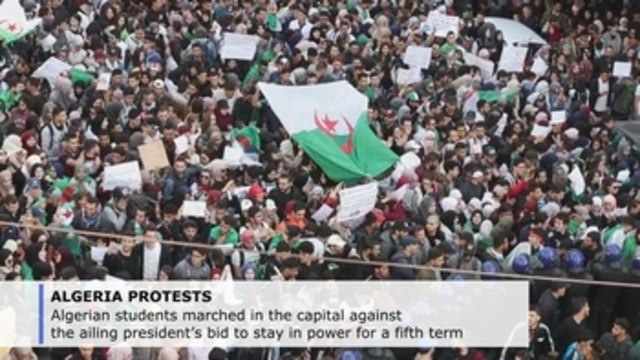 3rd consecutive day of protests as Algerian president seeks fifth term