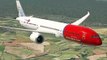 X-Plane 11  Norwegian Air B787 Landing To Olso Airport With High Speed