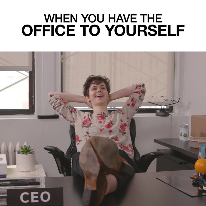 When You Have The Office To Yourself