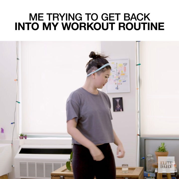 Me Trying To Get Into My Workout