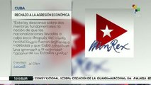 Cuba rechaza nuevas agresiones de Estados Unidos