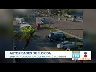 Buscan al conductor de una camioneta que provocó un fuerte accidente en Florida | Paco Zea