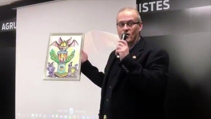 Fede Sagreras presenta la Falla de la Agrupación de Peñas