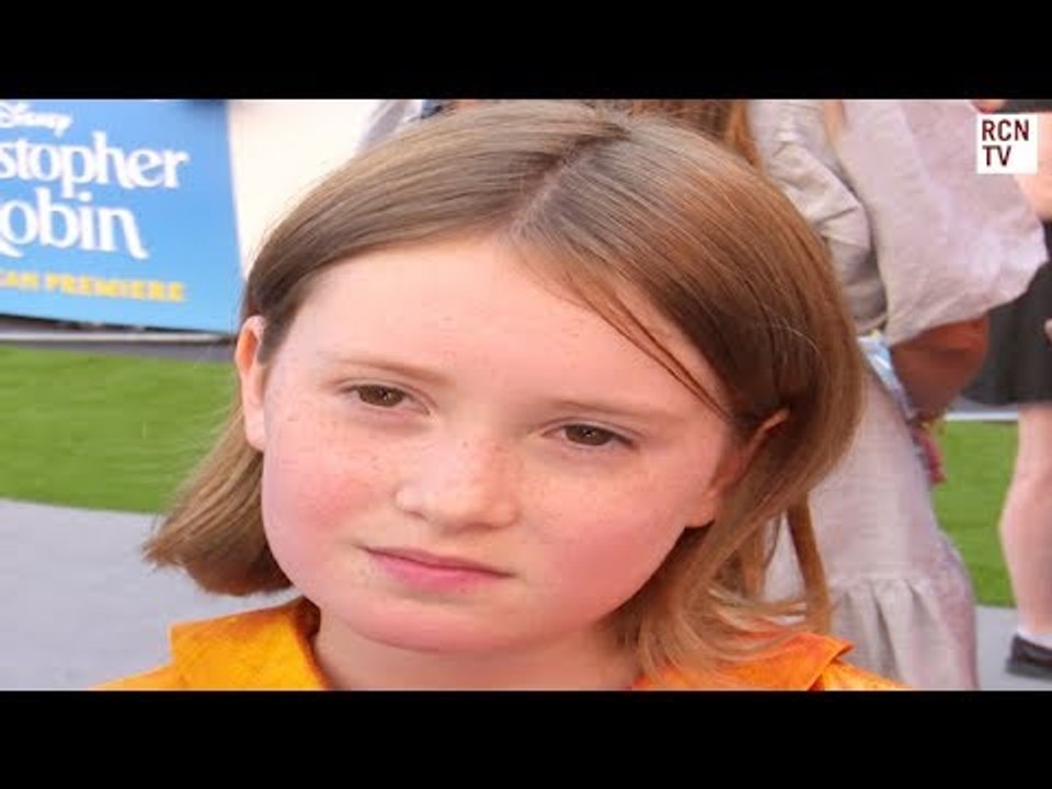 Bronte Carmichael Interview Christopher Robin Premiere