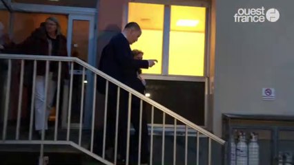 Nicole Belloubet, ministre de la Justice, à sa sortie de l’hôpital d’Alençon