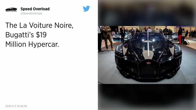 Salon de Genève. Bugatti présente « La Voiture Noire », l’automobile neuve la plus chère du monde