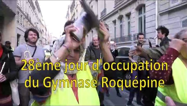 28ème jour d'occupation du Gymnase Roquépine 2_1