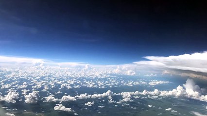 Airplane Views of a Passing Storm