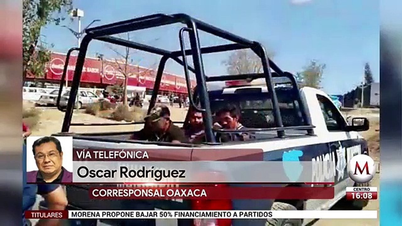 Enfrentamiento entre policias y criminales en Oaxaca