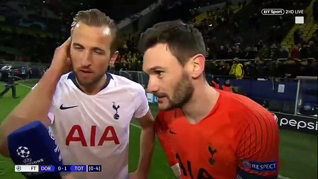 Tottenham fans sing so loudly after Dortmund win_ Harry Kane & Hugo Lloris can't