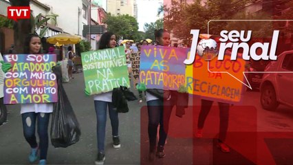 Catadores de São Paulo desfilam com Bloco da Reciclagem
