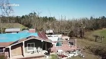 Trees felled, buildings destroyed after Alabama tornado leaves 23 dead