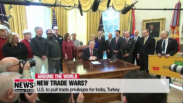 U.S. to pull trade privileges for India, Turkey