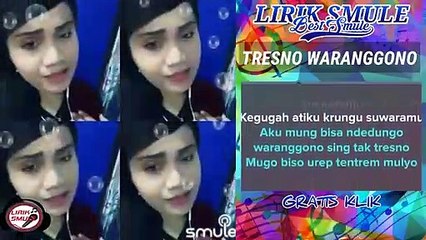Tresno Waranggono Karaoke -Andini Duet Bersama Artis Smule -