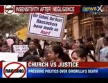 West Bengal news : Oindrila ragging case - Archbishop anguished over vandalisation
