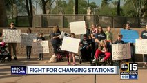 Supporters of stalled changing room bill rally at state capitol