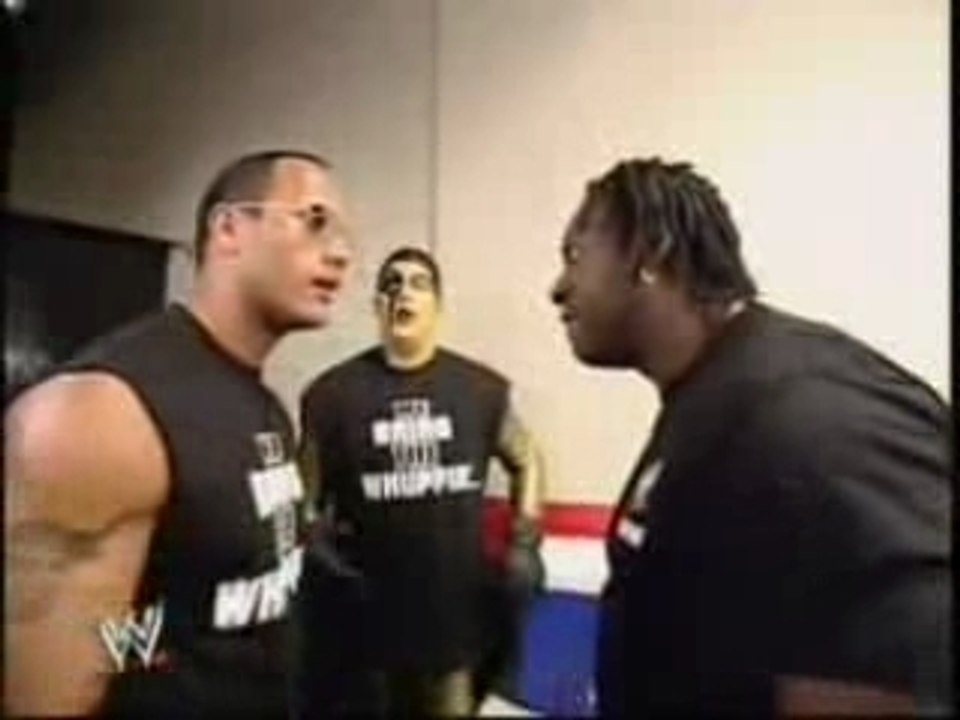 WWF Funny Moment With The Rock , Booker T & Goldust
