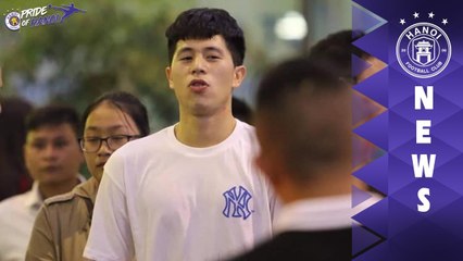 Nóng: Sân bay Nội Bài - Ngày Đình Trọng trở về Việt Nam | HANOI FC