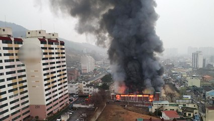 김해 초등학교 체육관서 불...인명피해 없어 / YTN