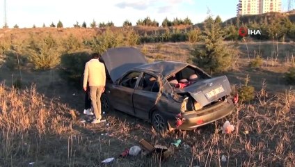 Defalarca Takla Atan Araçtan Sağ Çıktı