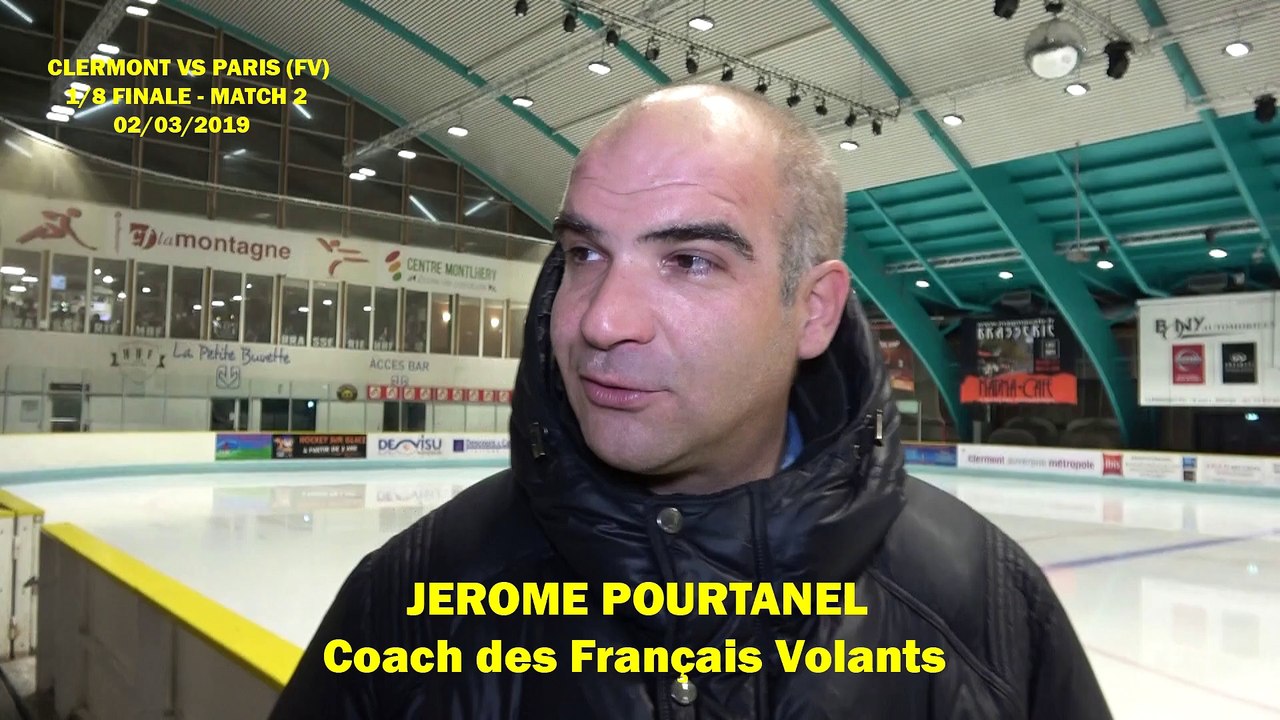 Hockey sur glace Interview Jérome Pourtanel, Coach des Français Volants de Paris - 02-03-2019